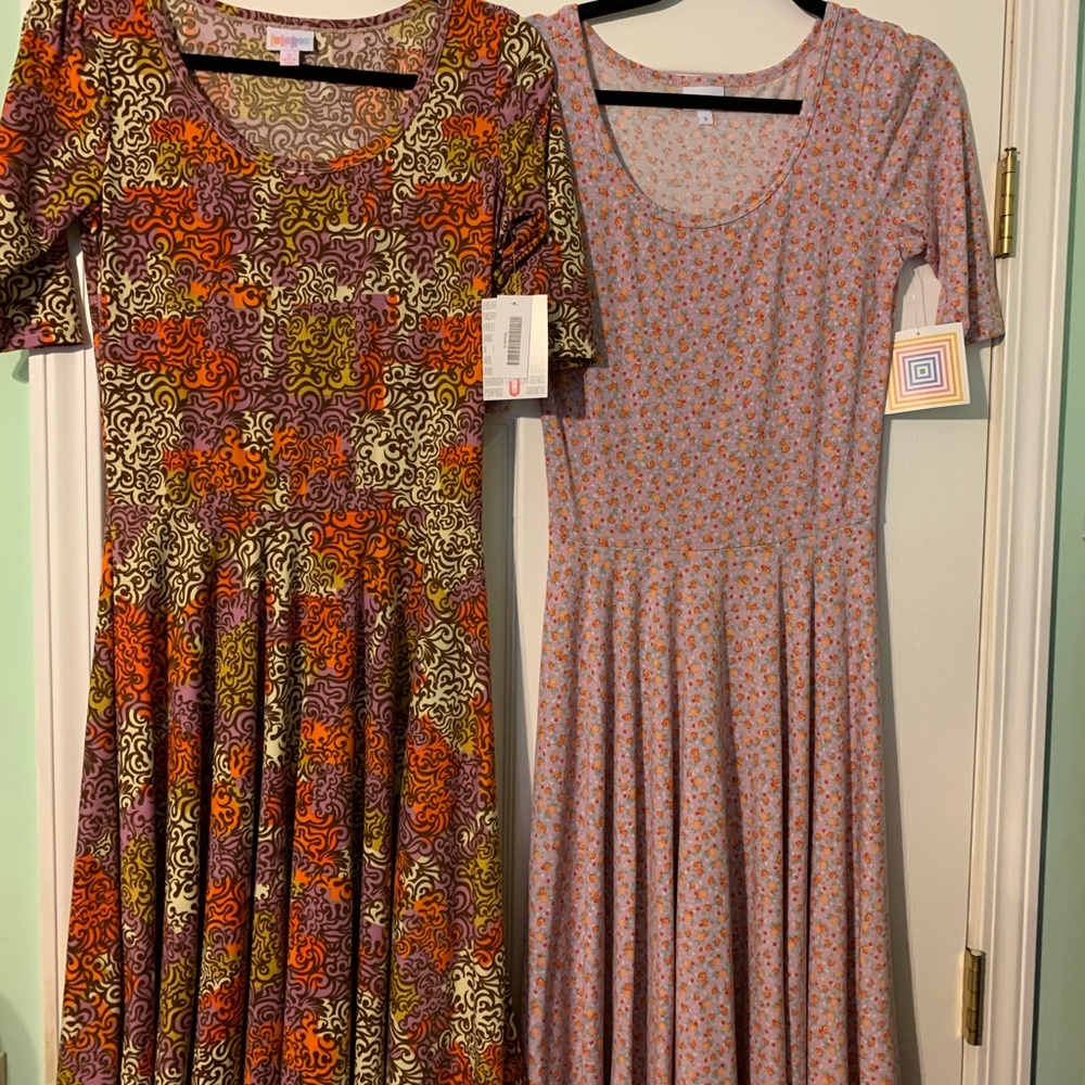 2 new LuLaRoe Nicole dresses
